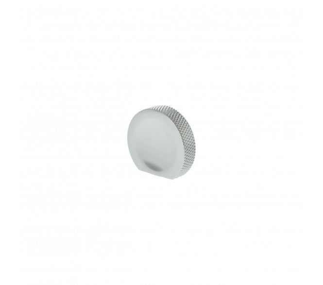 Millhouse Brass MHCK1338PC Eiffel Knurled Button Cabinet Knob - 44mm - Polished Chrome