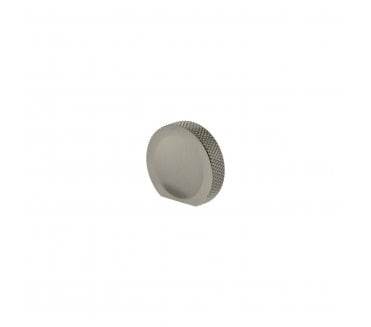 Millhouse Brass MHCK1338SN Eiffel Knurled Button Cabinet Knob - 44mm - Satin Nickel