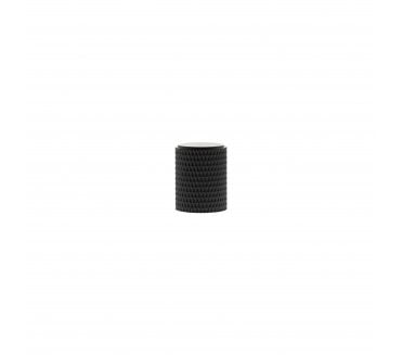 Millhouse Brass MHCK1420MB Eiffel Knurled Cylinder Cabinet Knob - 20mm - Matt Black