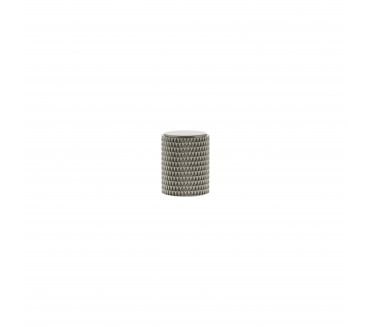 Millhouse Brass MHCK1420SN Eiffel Knurled Cylinder Cabinet Knob - 20mm - Satin Nickel
