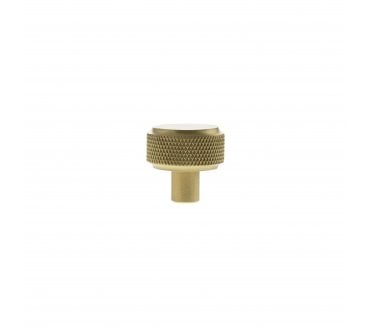 Millhouse Brass MHCK1532SB Eiffel Knurled Round Cabinet Knob - 32mm - Satin Brass