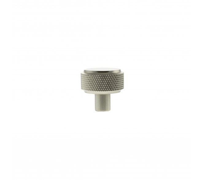 Millhouse Brass MHCK1532SN Eiffel Knurled Round Cabinet Knob - 32mm - Satin Nickel
