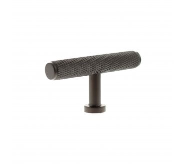 Millhouse Brass MHCK1675UDB Eiffel Knurled T-Bar Cabinet Knob - 75mm - Urban Dark Bronze