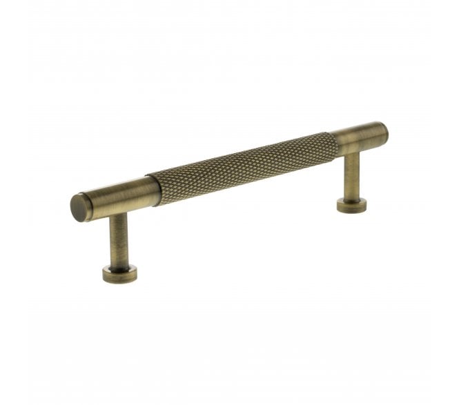 Millhouse Brass MHCK17 Eiffel Knurled T-Bar Cabinet Pull Handles - Antique Brass