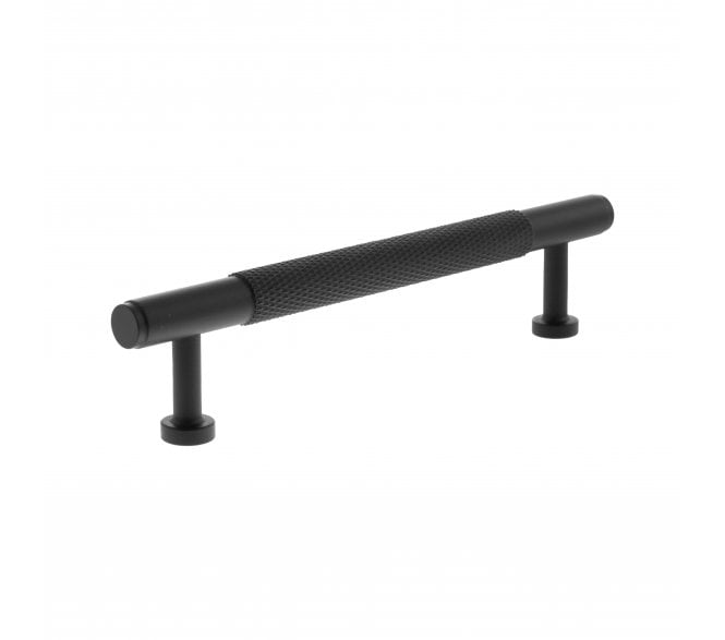 Millhouse Brass MHCK17 Eiffel Knurled T-Bar Cabinet Pull Handles - Matt Black