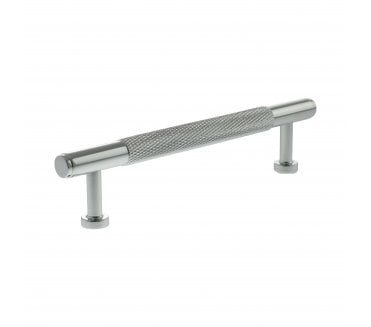 Millhouse Brass MHCK17 Eiffel Knurled T-Bar Cabinet Pull Handles - Polished Chrome