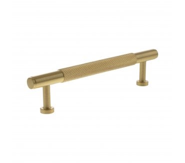 Millhouse Brass MHCK17 Eiffel Knurled T-Bar Cabinet Pull Handles - Satin Brass