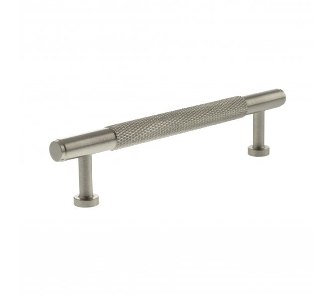 Millhouse Brass MHCK17 Eiffel Knurled T-Bar Cabinet Pull Handles - Satin Nickel