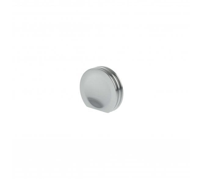 Millhouse Brass MHCL1338PC Battersea Linear Button Cabinet Knob - 38mm - Polished Chrome