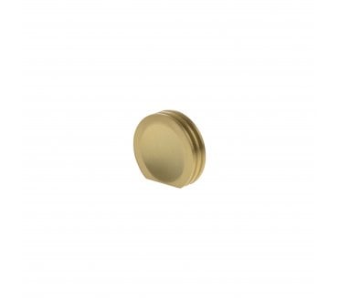Millhouse Brass MHCL1338SB Battersea Linear Button Cabinet Knob - 38mm - Satin Brass