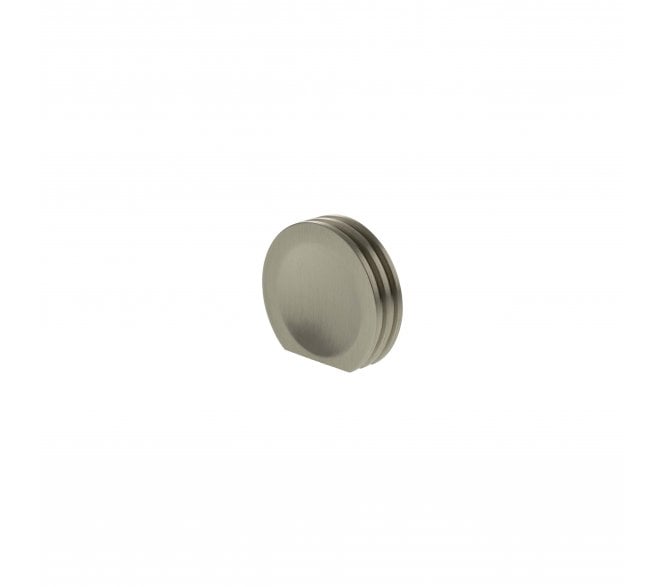 Millhouse Brass MHCL1338SN Battersea Linear Button Cabinet Knob - 38mm - Satin Nickel