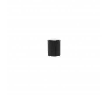 Millhouse Brass MHCL1420MB Battersea Linear Cylinder Cabinet Knob - 20mm - Matt Black