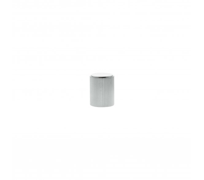 Millhouse Brass MHCL1420PC Battersea Linear Cylinder Cabinet Knob - 20mm - Polished Chrome