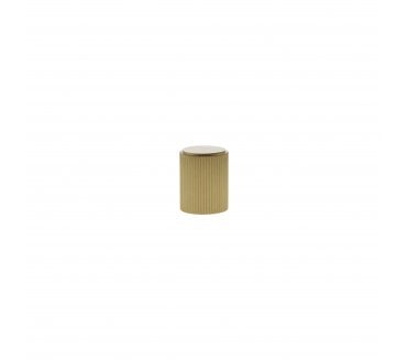 Millhouse Brass MHCL1420SB Battersea Linear Cylinder Cabinet Knob - 20mm - Satin Brass