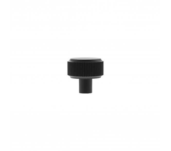 Millhouse Brass MHCL1532MB Battersea Linear Round Cabinet Knob - 32mm - Matt Black