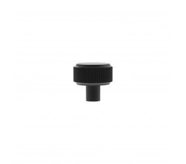 Millhouse Brass MHCL1532MB Battersea Linear Round Cabinet Knob - 32mm - Matt Black