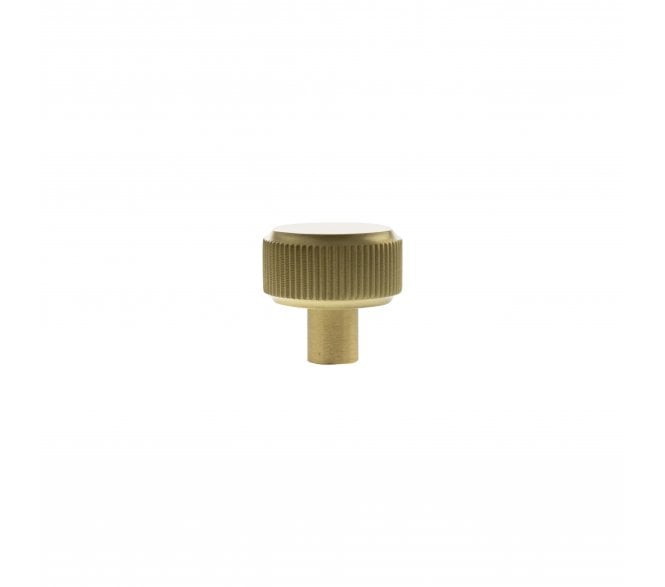 Millhouse Brass MHCL1532SB Battersea Linear Round Cabinet Knob - 32mm - Satin Brass
