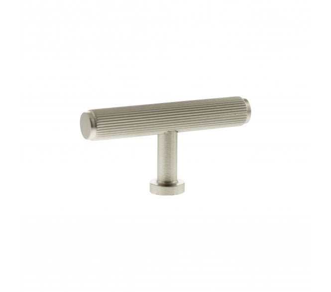 Millhouse Brass MHCL1675SN Battersea Linear T-Bar Cabinet Knob - 75mm - Satin Nickel