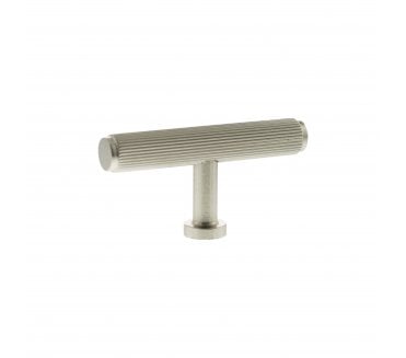 Millhouse Brass MHCL1675SN Battersea Linear T-Bar Cabinet Knob - 75mm - Satin Nickel