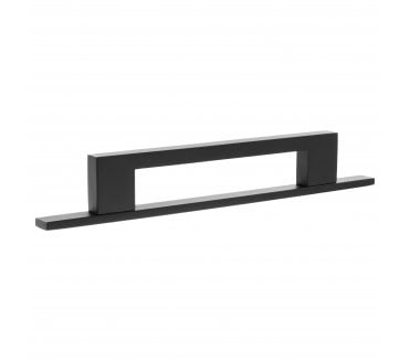 Millhouse Brass MHCNB17 Empire Slim Cabinet Pull Handles On Backplate - Matt Black