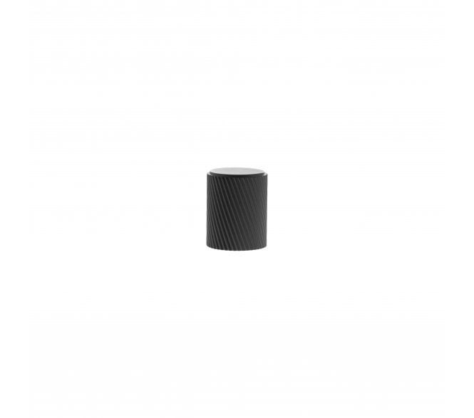 Millhouse Brass MHCS1420MB Paddington Spiral Cylinder Cabinet Knob - 20mm - Matt Black