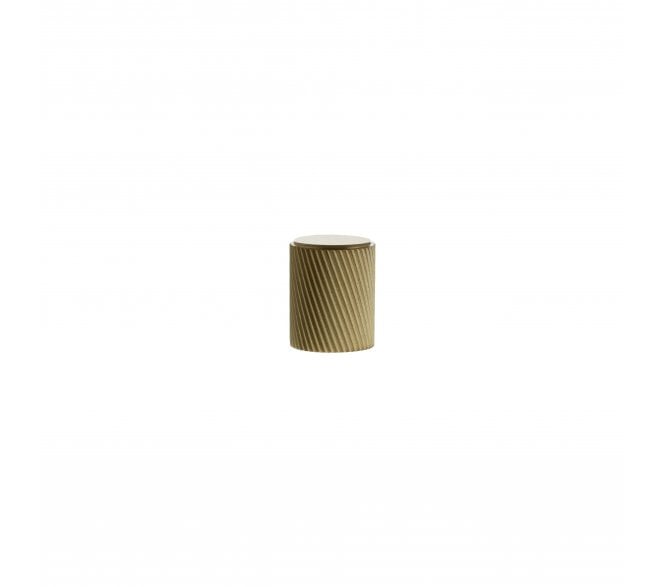 Millhouse Brass MHCS1420SB Paddington Spiral Cylinder Cabinet Knob - 20mm - Satin Brass