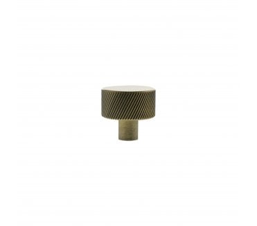 Millhouse Brass MHCS1532AB Paddington Spiral Round Cabinet Knob - 32mm - Antique Brass