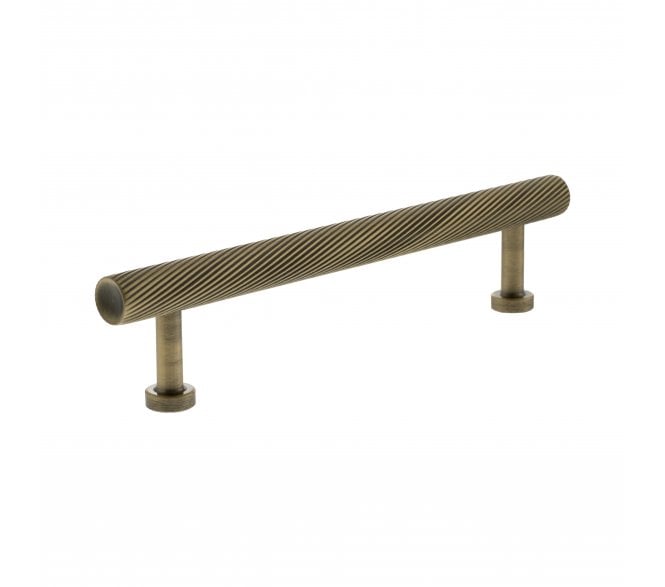 Millhouse Brass MHCS17 Paddington Spiral T-Bar Cabinet Pull Handles - Antique Brass