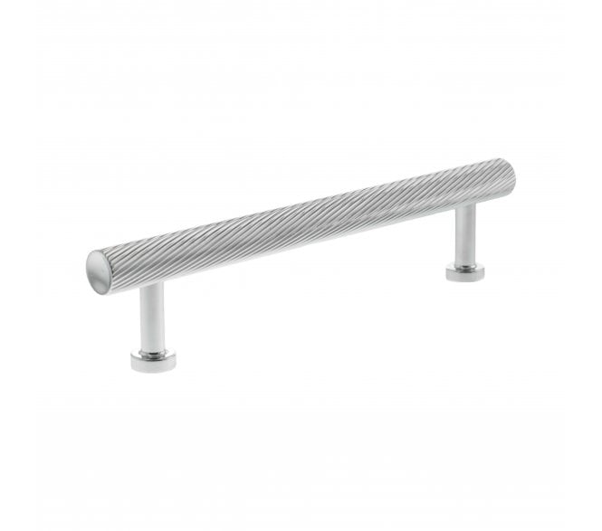 Millhouse Brass MHCS17 Paddington Spiral T-Bar Cabinet Pull Handles - Polished Chrome