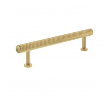 Millhouse Brass MHCS17 Paddington Spiral T-Bar Cabinet Pull Handles - Satin Brass