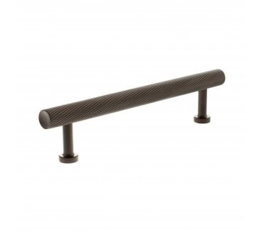 Millhouse Brass MHCS17 Paddington Spiral T-Bar Cabinet Pull Handles - Urban Dark Bronze