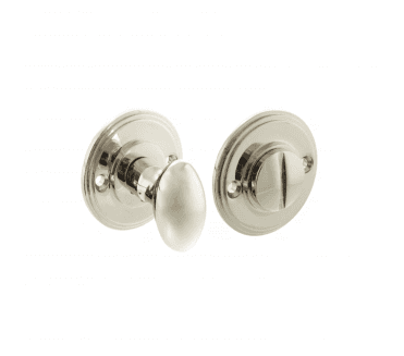 Millhouse Brass Solid Brass Oval WC Turn and Release - Polished Nickel