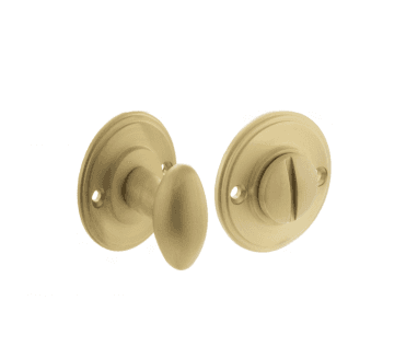 Millhouse Brass Solid Brass Oval WC Turn and Release - Satin Brass