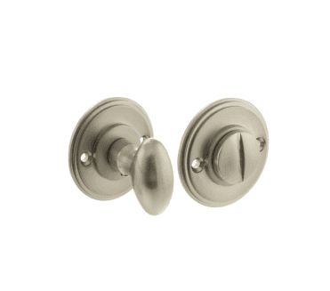 Millhouse Brass Solid Brass Oval WC Turn and Release - Satin Nickel