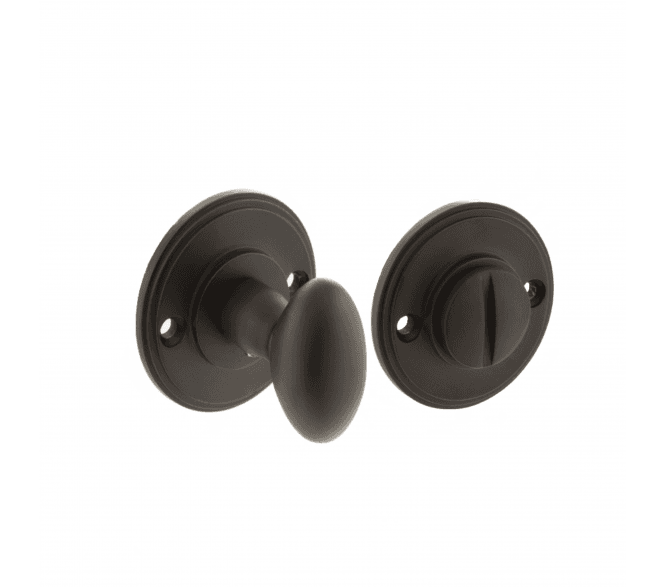 Millhouse Brass Solid Brass Oval WC Turn and Release - Urban Dark Bronze