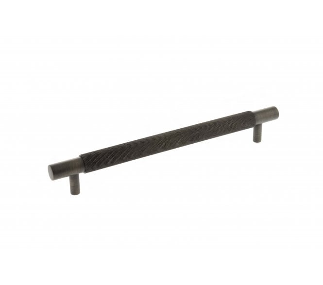 Millhouse Brass Thompson Knurled Cabinet Pull Handle - 225mm - Urban Bronze