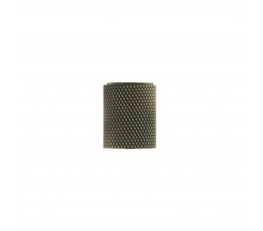 Millhouse Brass Watson Cylinder Knurled Cabinet Knob - 20mm - Antique Brass