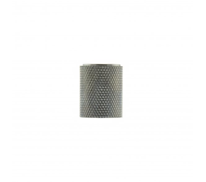 Millhouse Brass Watson Cylinder Knurled Cabinet Knob - 20mm - Polished Chrome