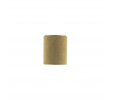 Millhouse Brass Watson Cylinder Knurled Cabinet Knob - 20mm - Satin Brass