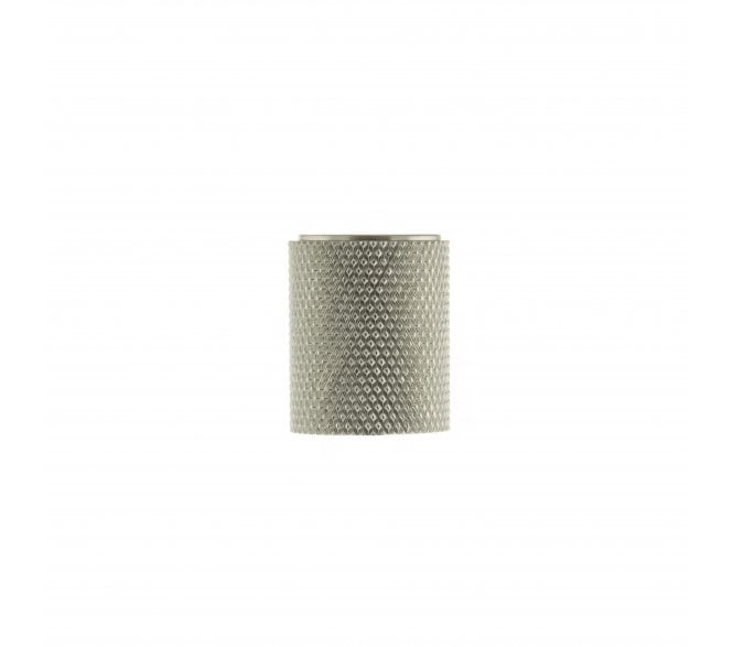 Millhouse Brass Watson Cylinder Knurled Cabinet Knob - 20mm - Satin Nickel
