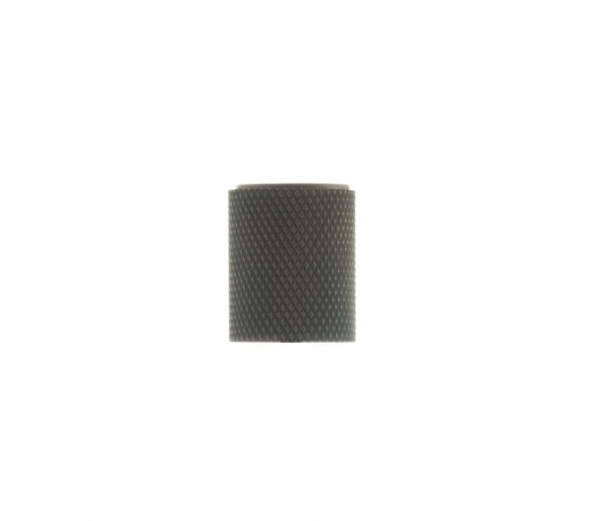 Millhouse Brass Watson Cylinder Knurled Cabinet Knob - 20mm - Urban Dark Bronze