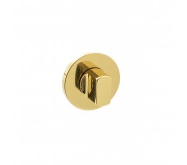 Millhouse Brass WC Turn and Release on 5mm Slimline Round Rose - Polished Brass