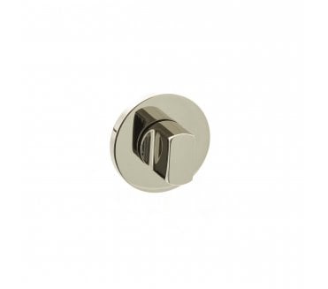 Millhouse Brass WC Turn and Release on 5mm Slimline Round Rose - Polished Nickel