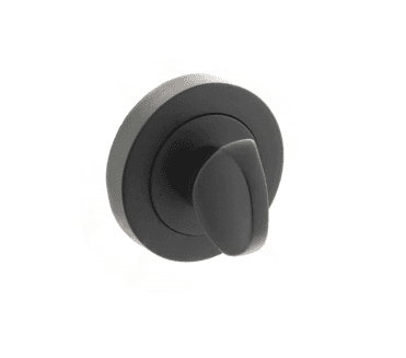 Millhouse Brass WC turn on Round Rose - Matt Black