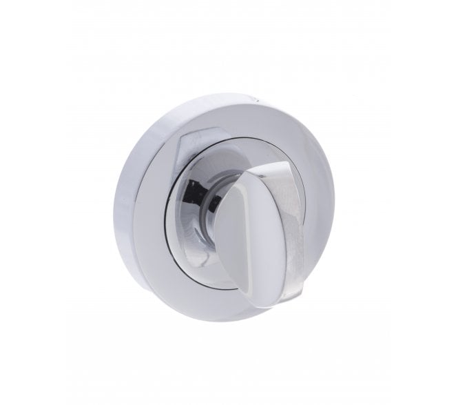 Millhouse Brass WC turn on Round Rose - Polished Chrome