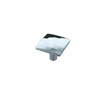 Mosaic Square Cabinet Knob 60x60mm - Polished Chrome