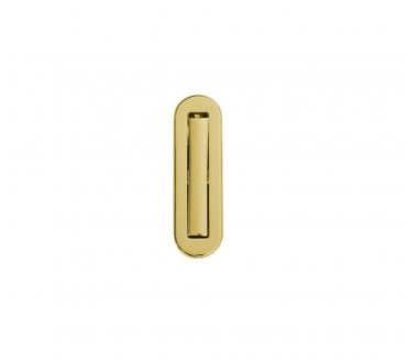 Newstar KP3008A Push-Out Pocket Door Edge Pull - Polished Brass