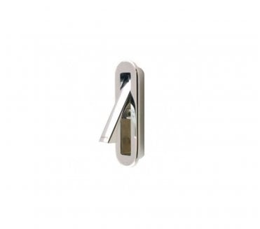 Newstar KP3008A Push-Out Pocket Door Edge Pull - Polished Chrome