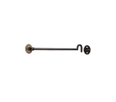 No.37 Cast Cabin Hook & Eye - Black Jappanned