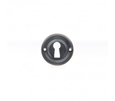 Old English Keyhole Escutcheons (Pair) - Antique Copper